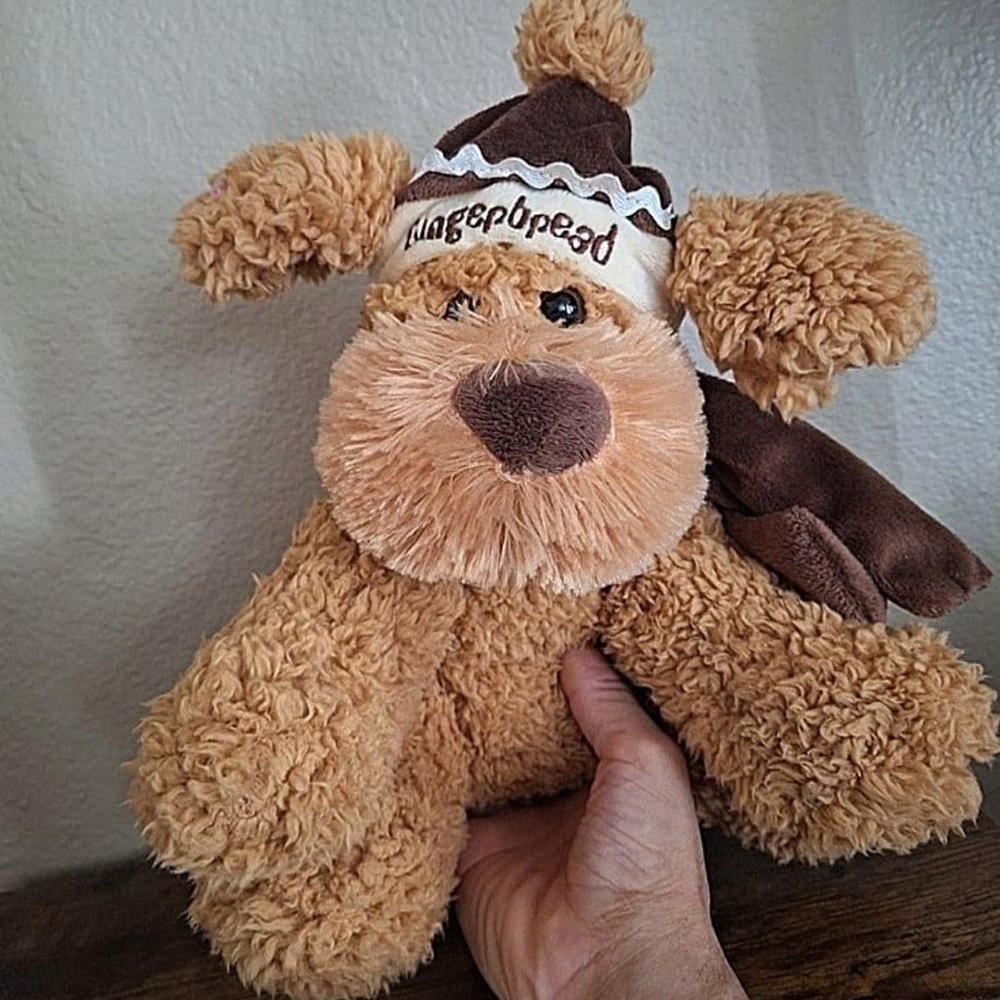 Gingerbread Brown Puppy Dan Dee Collectors Choice Plush